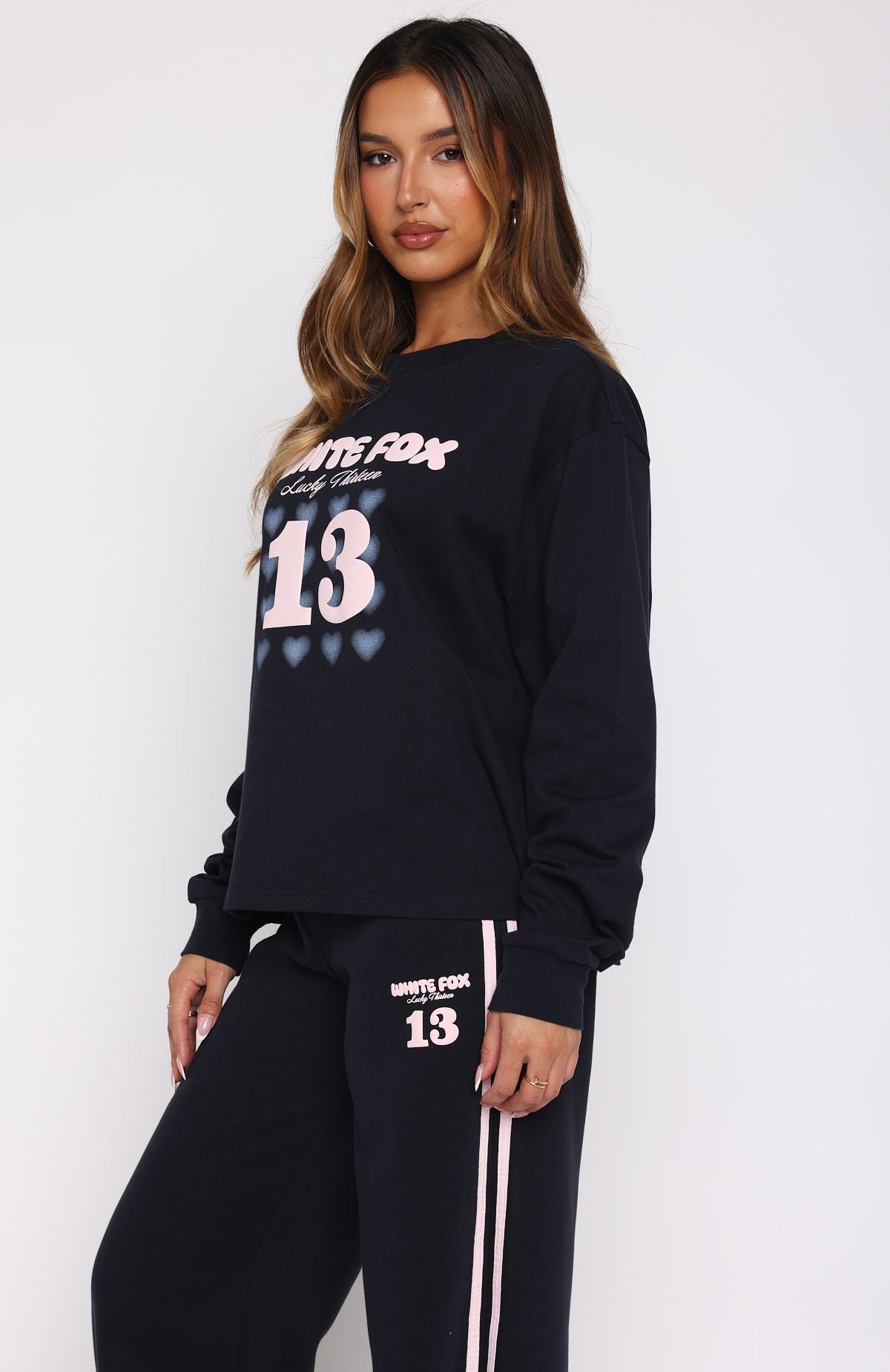 Lucky Thirteen Charise Long Sleeve Tee Navy - Image 3