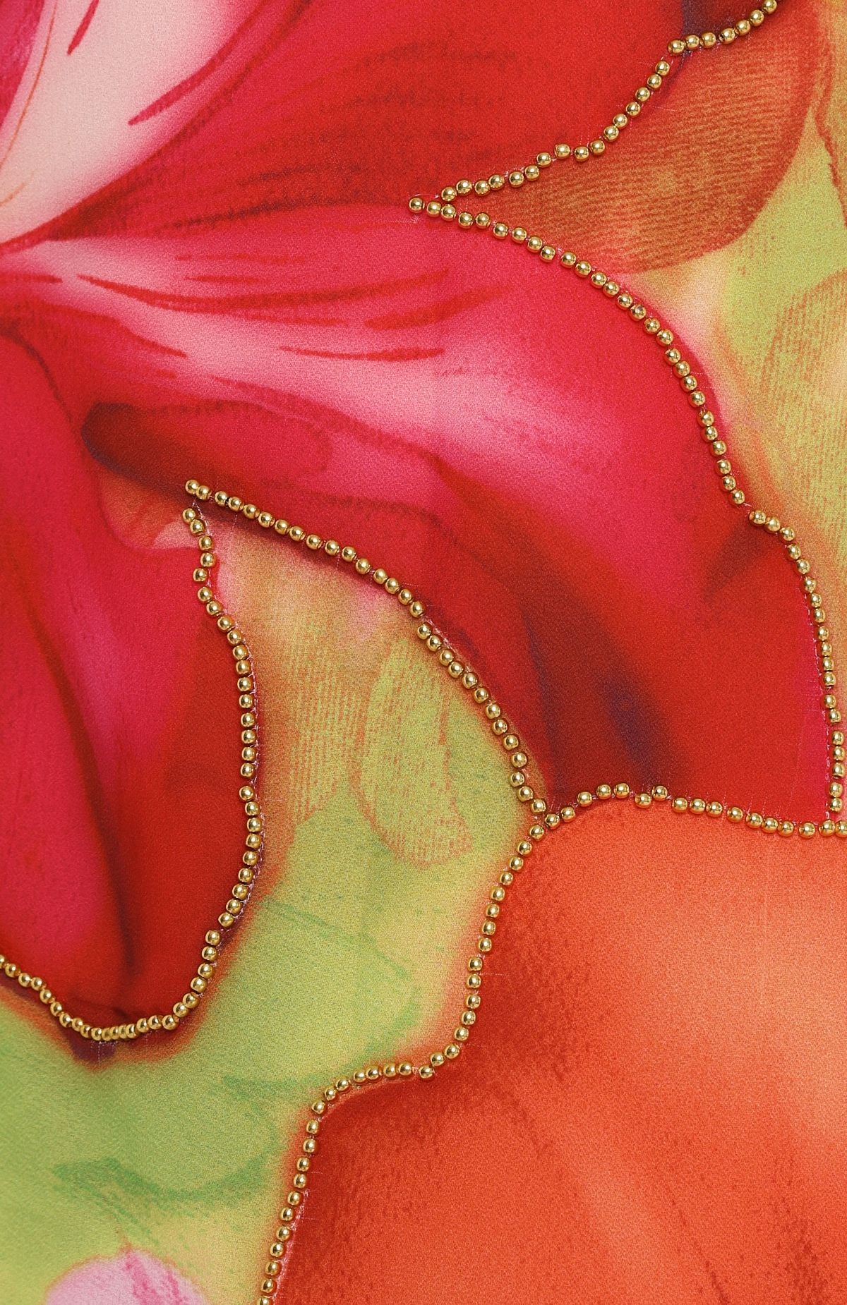 Nostalgic Dream Beaded Mini Skirt Tropical Bloom - Image 6