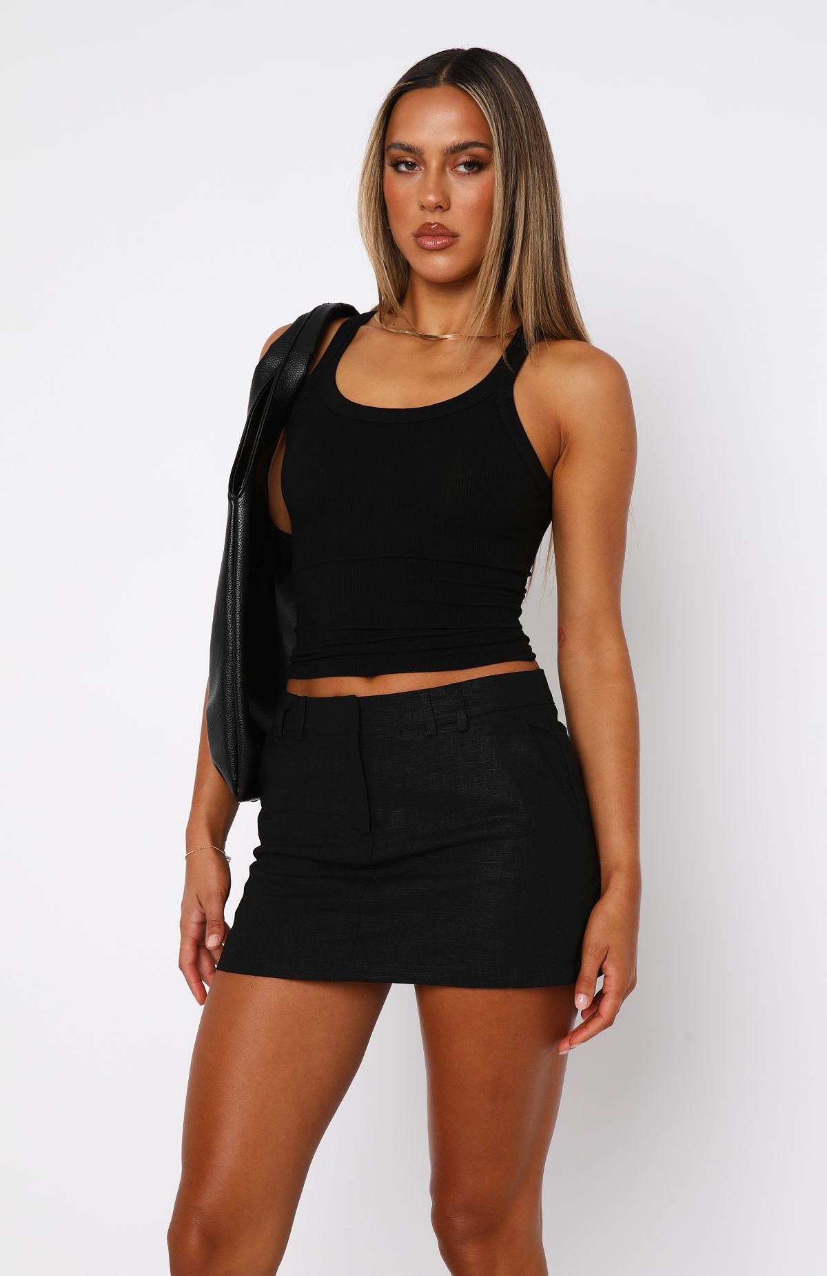 The Right One Mini Skort Black - Image 2