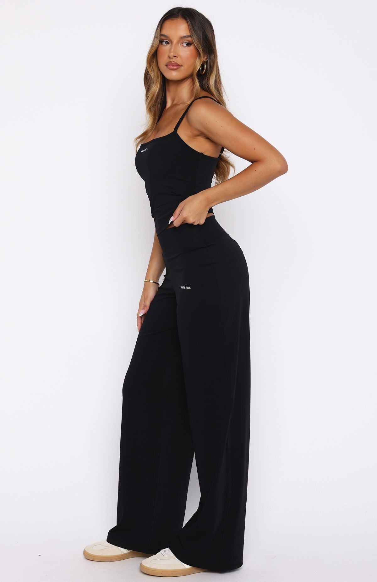 Core Strengths Wide Leg Pants Black - Image 3