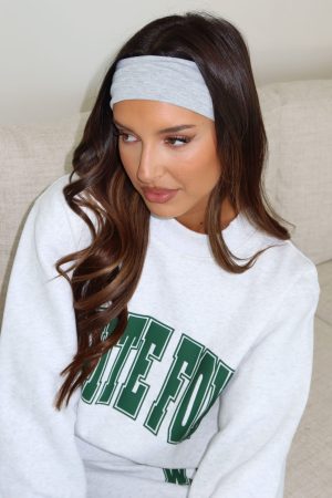 Tash Headband Grey Marle