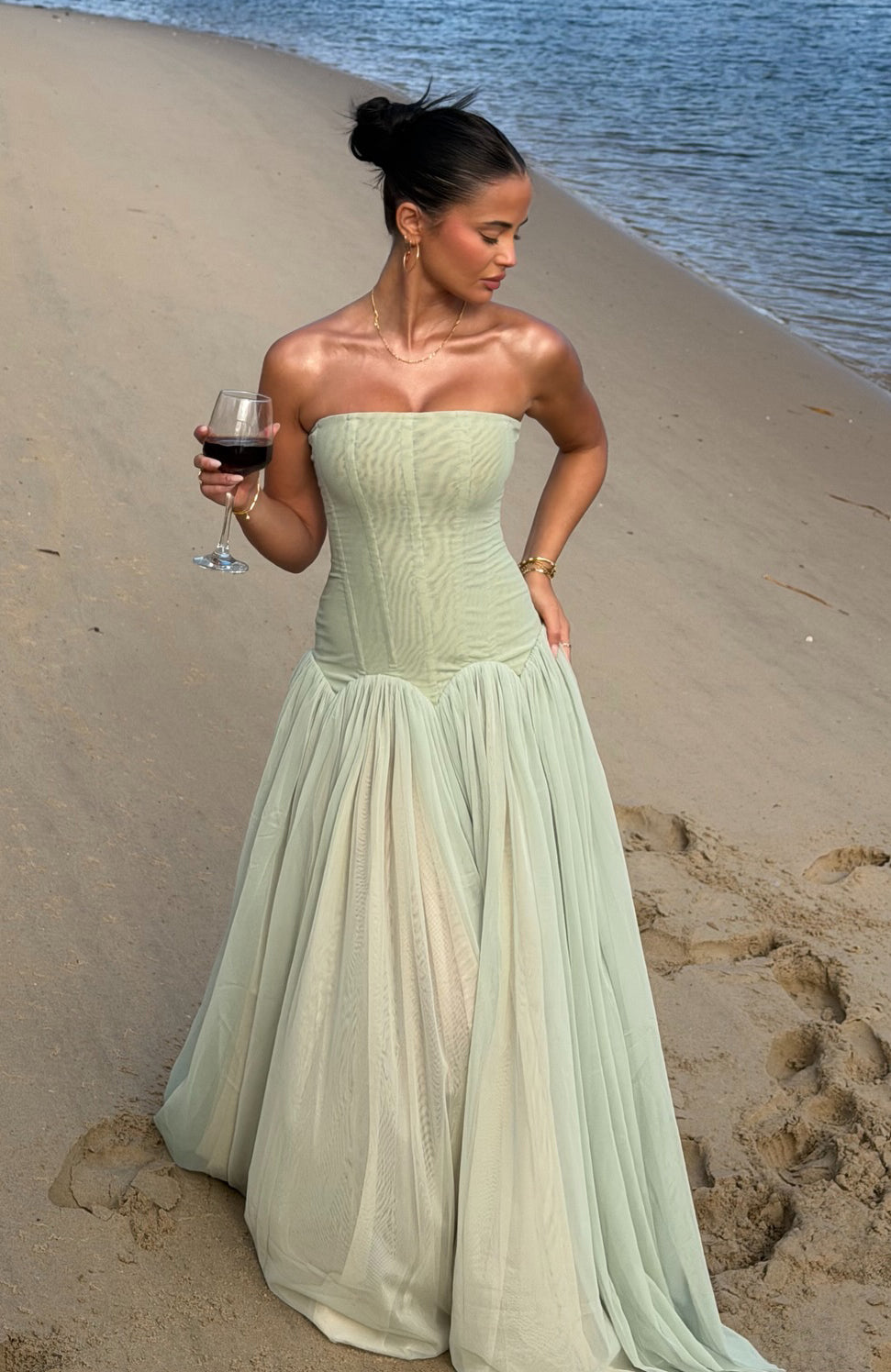 Magic Muse Maxi Dress Mint - Image 6