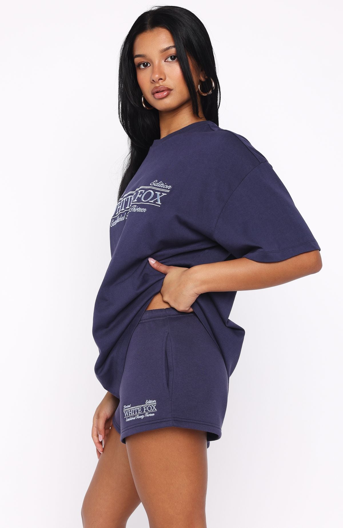 Standing My Ground Lounge Shorts Navy - Image 3