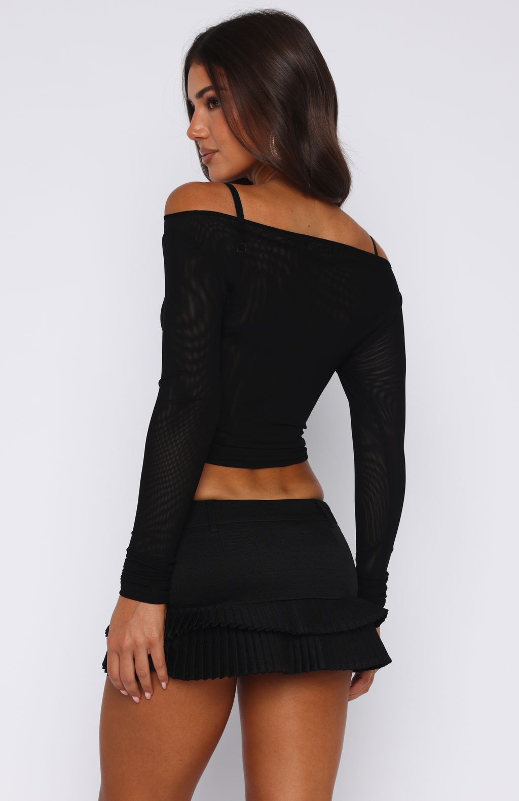 Ignoring Me Mini Skort Black - Image 4