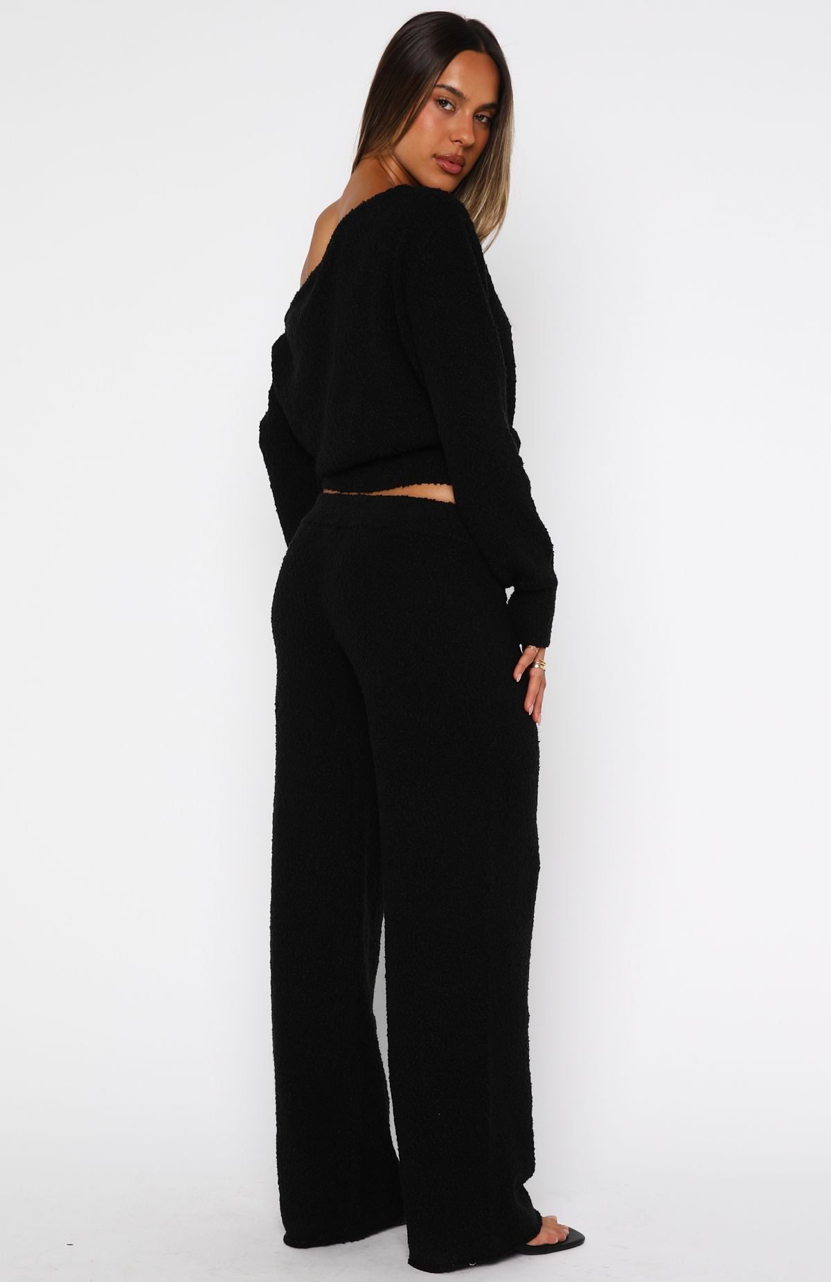 Please Be Mine Knit Pants Black - Image 4