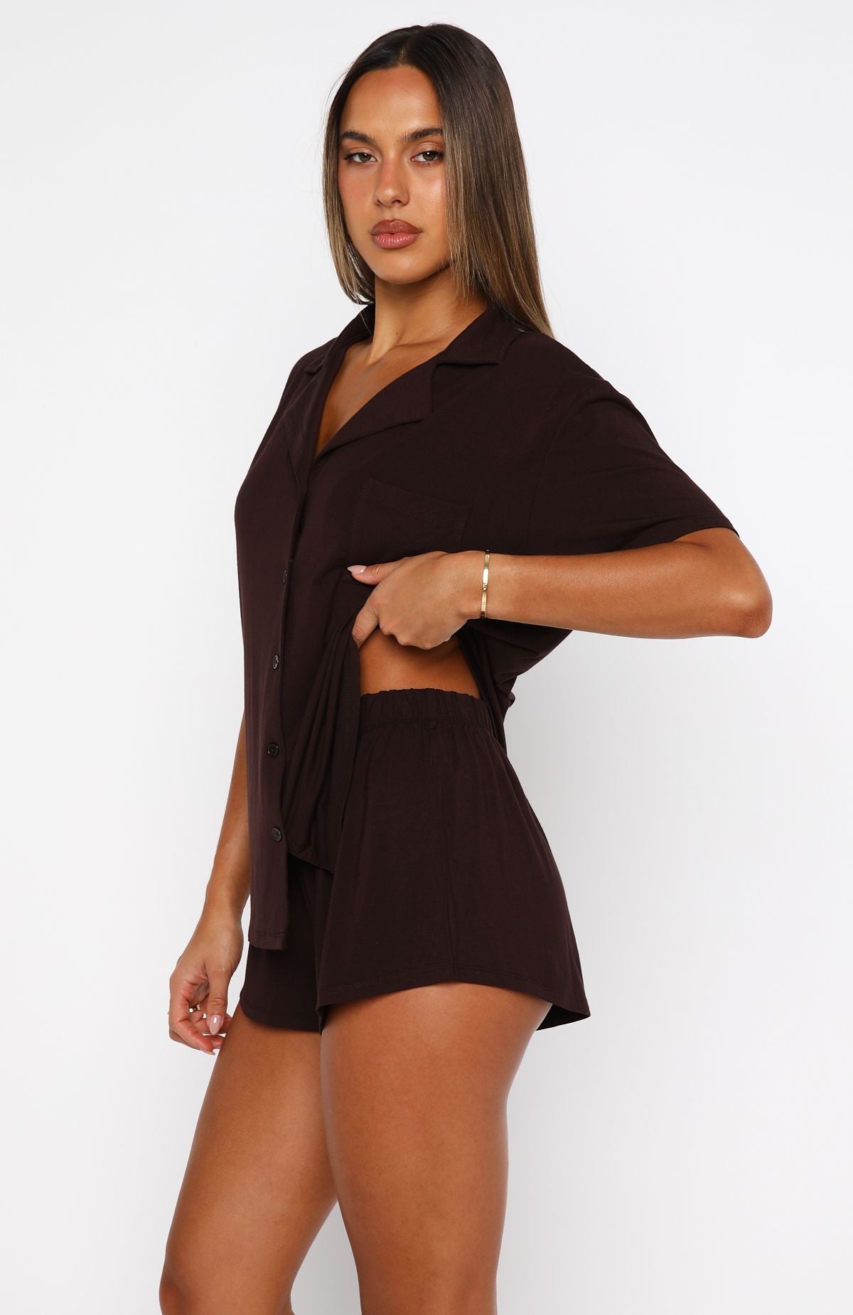 Dreamscape Pyjama Set Chocolate - Image 3