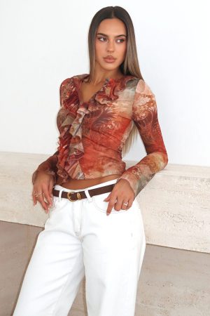 Just Me Long Sleeve Top Ember Garden