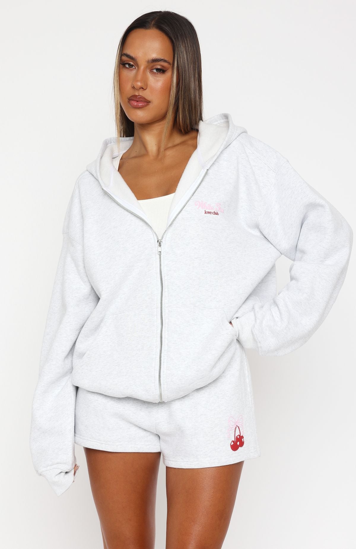 Fell So Hard Lounge Shorts Grey Marle - Image 2