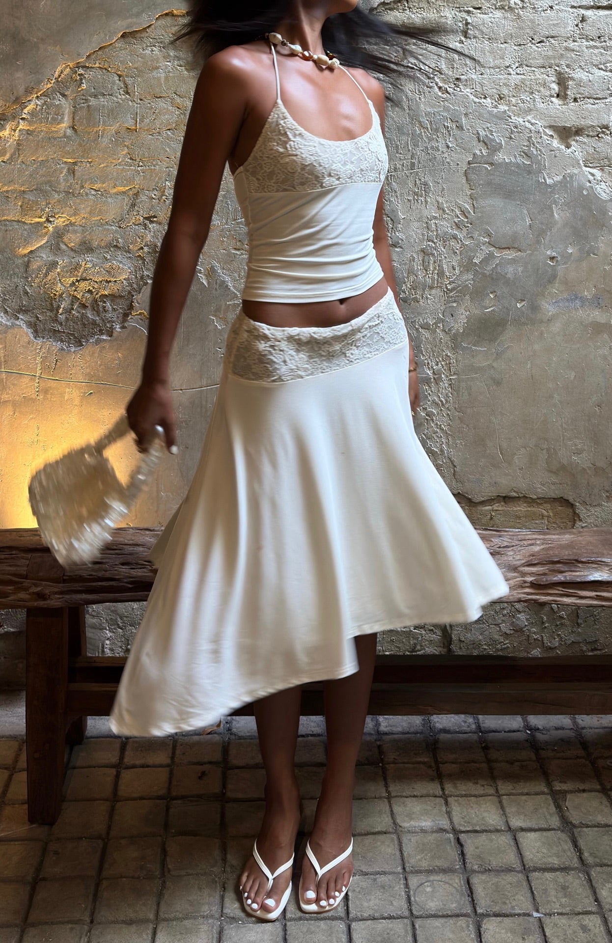 Cool Chaos Halter Top Off White - Image 9