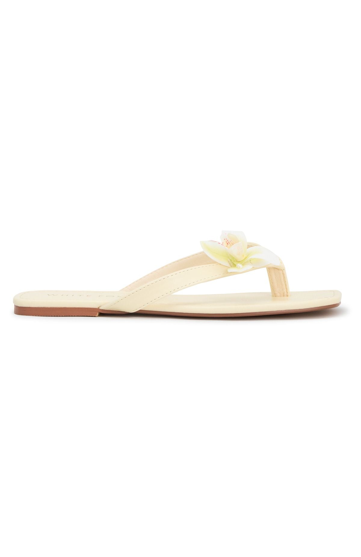 Lathan Orchid Thong Sandals Lemon - Image 5