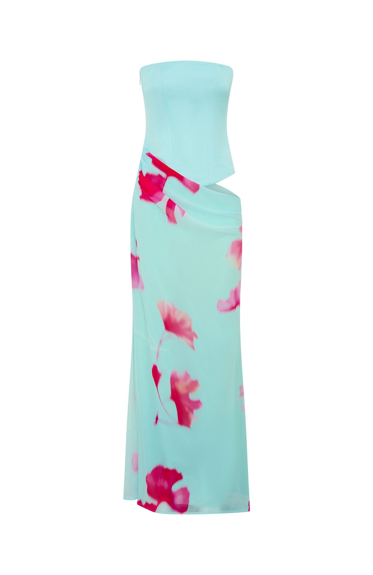 Peach Fizz Strapless Maxi Dress Amalfi Muse - Image 4