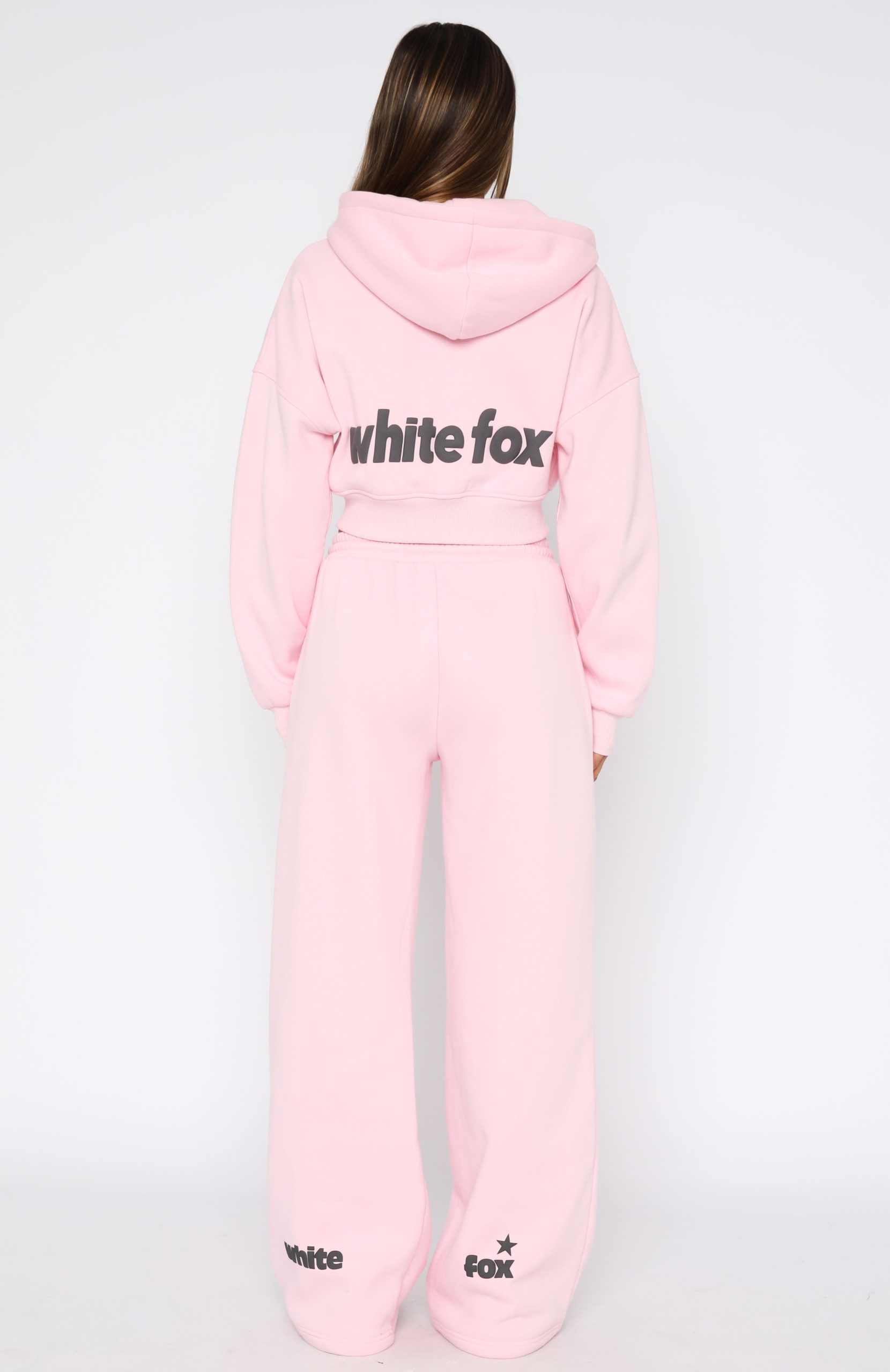 From The Archives Charli Wide Leg Sweatpants Pink - Image 4