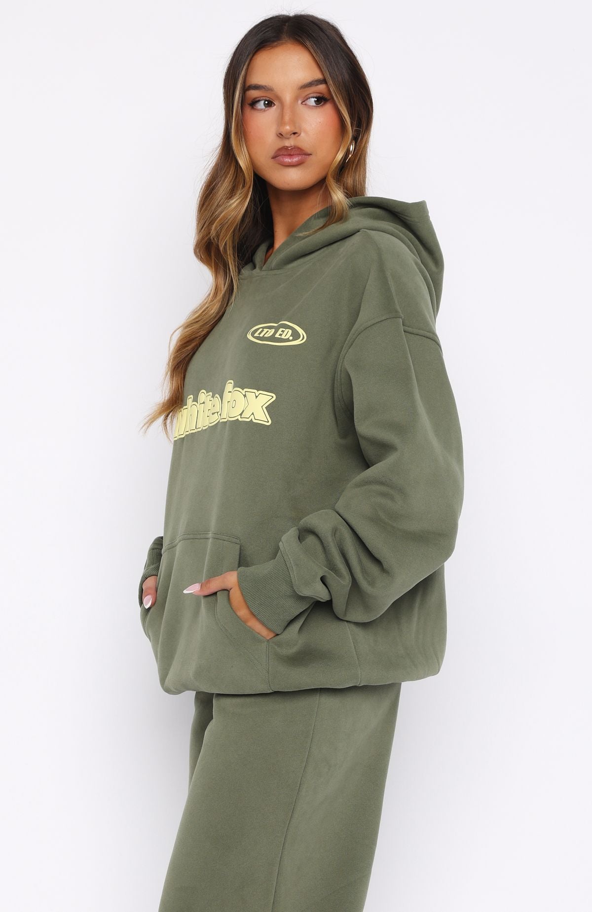 Ready To Go Oversized Hoodie Khaki - Image 3