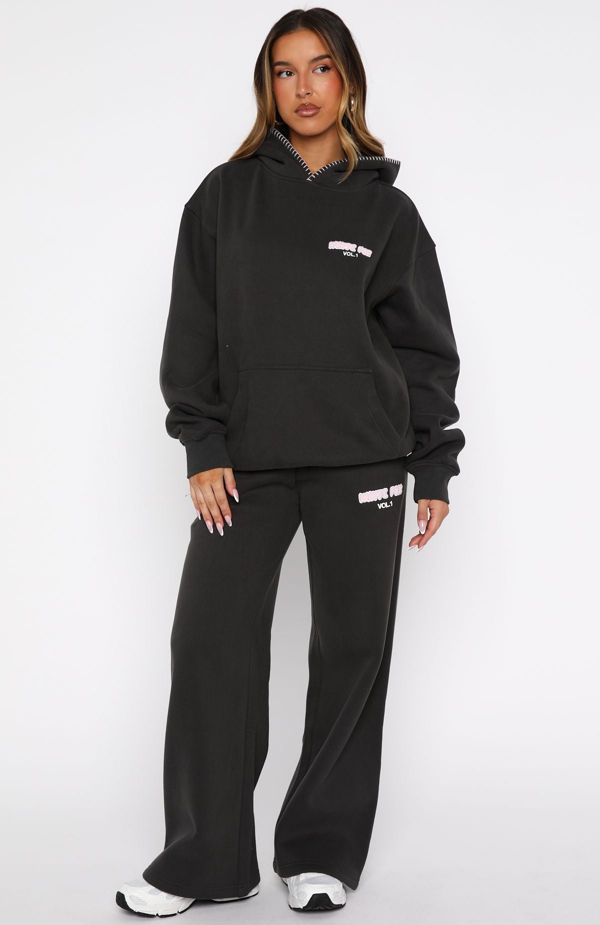 Vol. 1 Oversized Hoodie Charcoal - Image 6