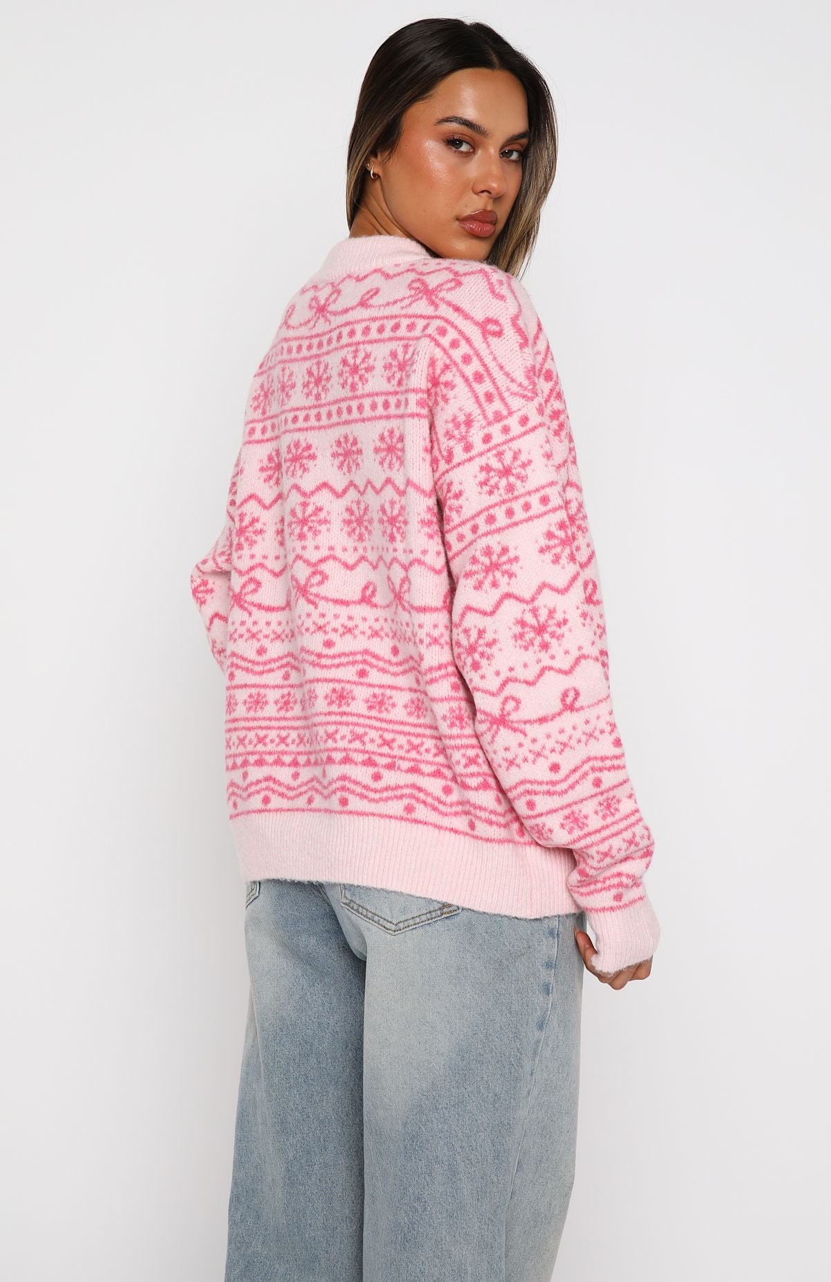 Arctic Fire Knit Sweater Baby Pink - Image 5