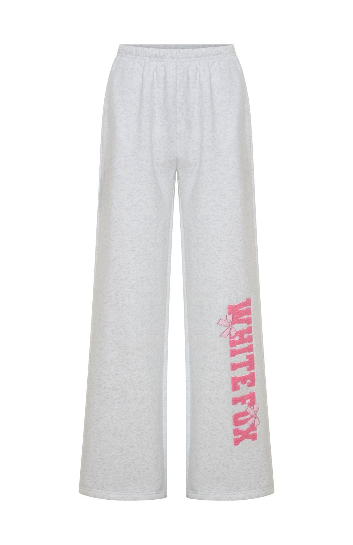 Daydreamers Madeline Wide Leg Sweatpants Grey Marle - Image 6