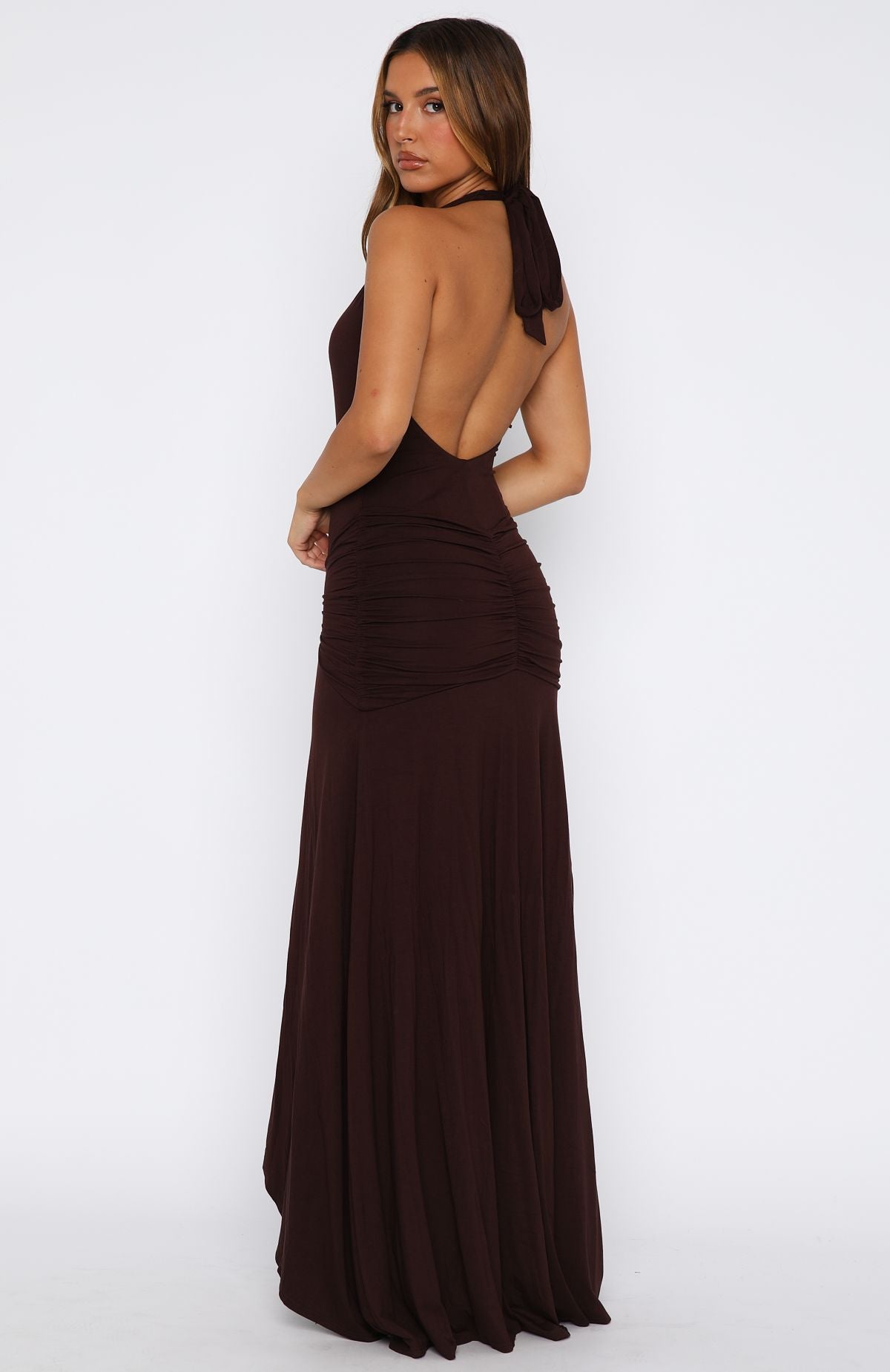 Grande Dame Maxi Dress Chocolate - Image 4