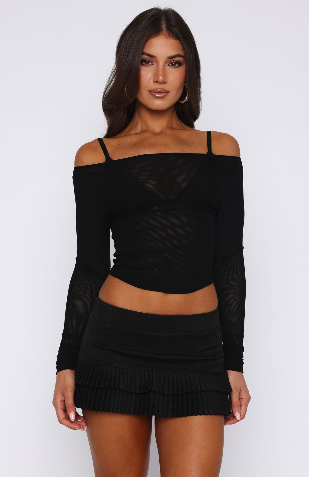 Ignoring Me Mini Skort Black - Image 2