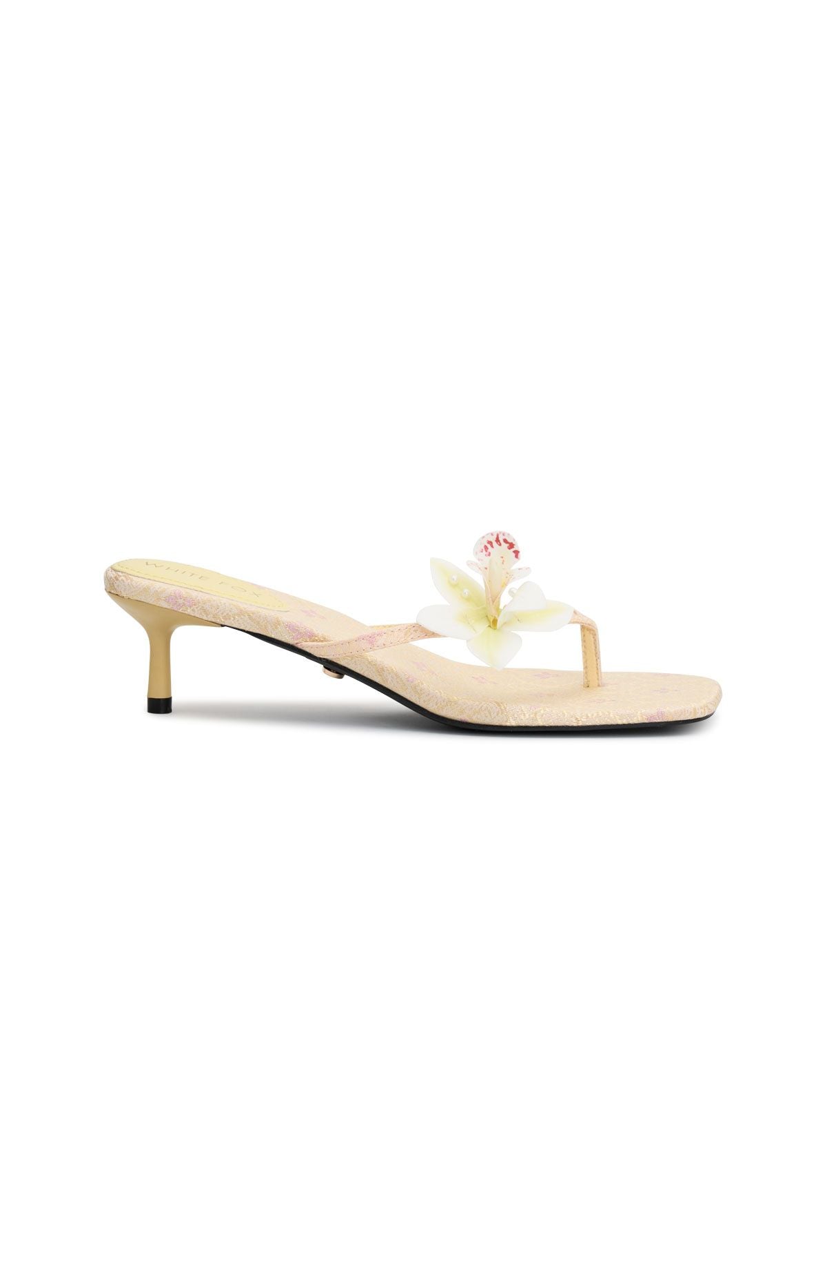 Rhea Orchid Thong Mules Lemon - Image 3
