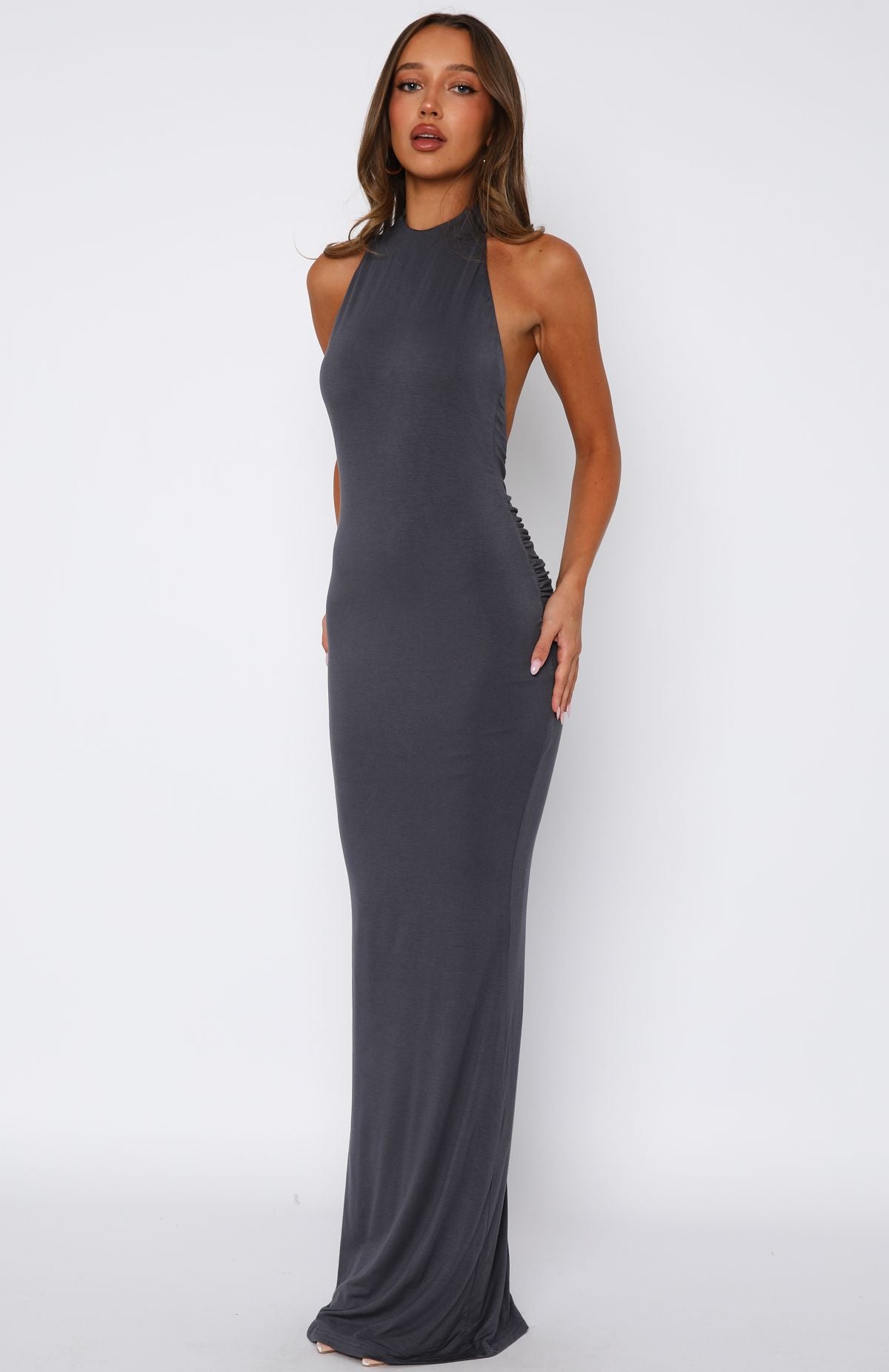 Made For You Maxi Dress Steel - Image 4