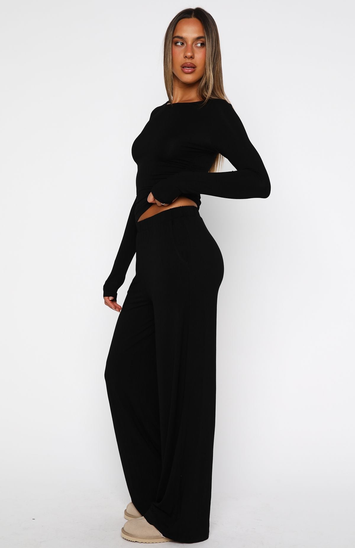 Softly Slumbering Pyjama Set Black - Image 3