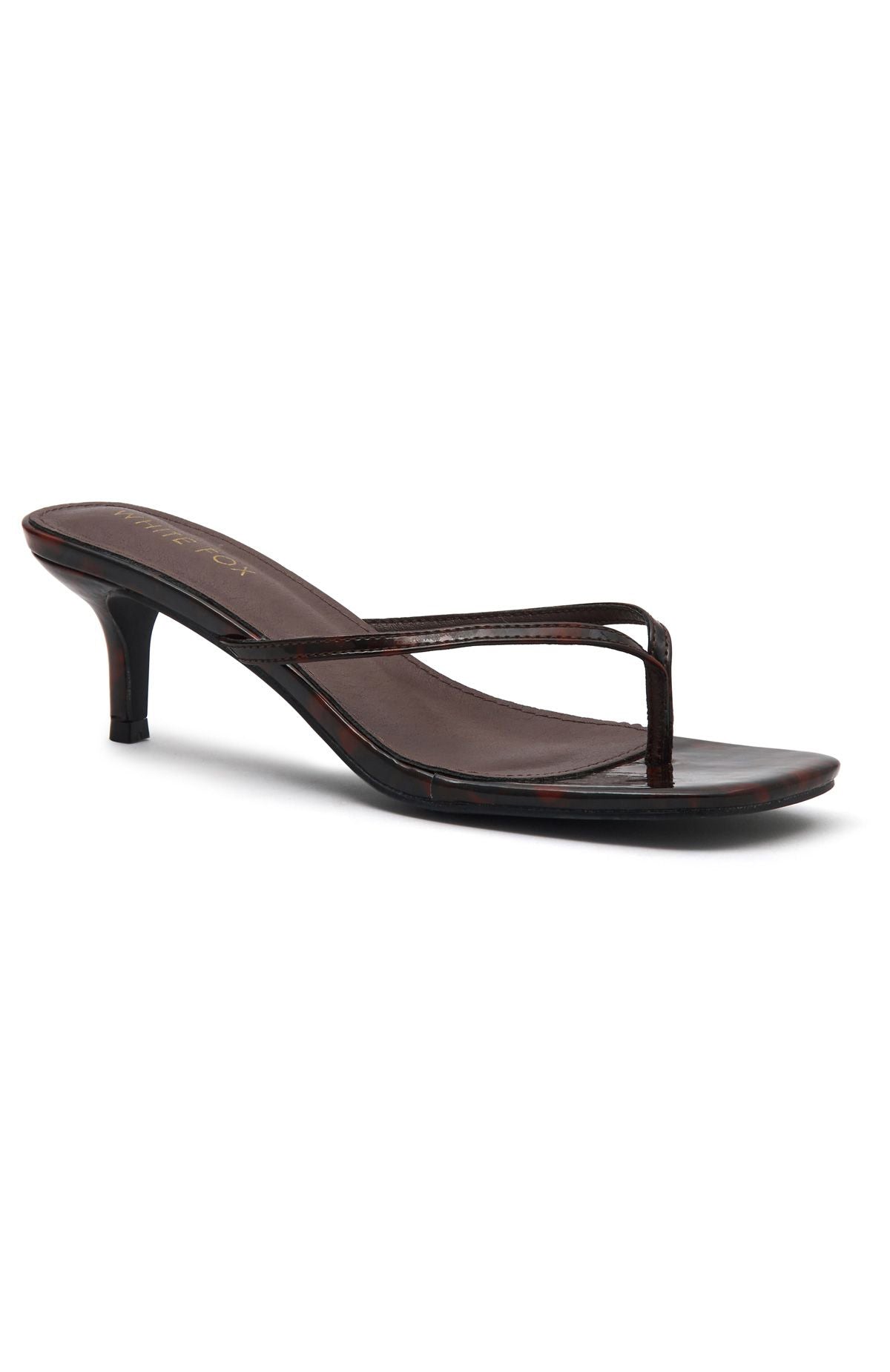 Hamptons Thong Heels Tortoise - Image 3