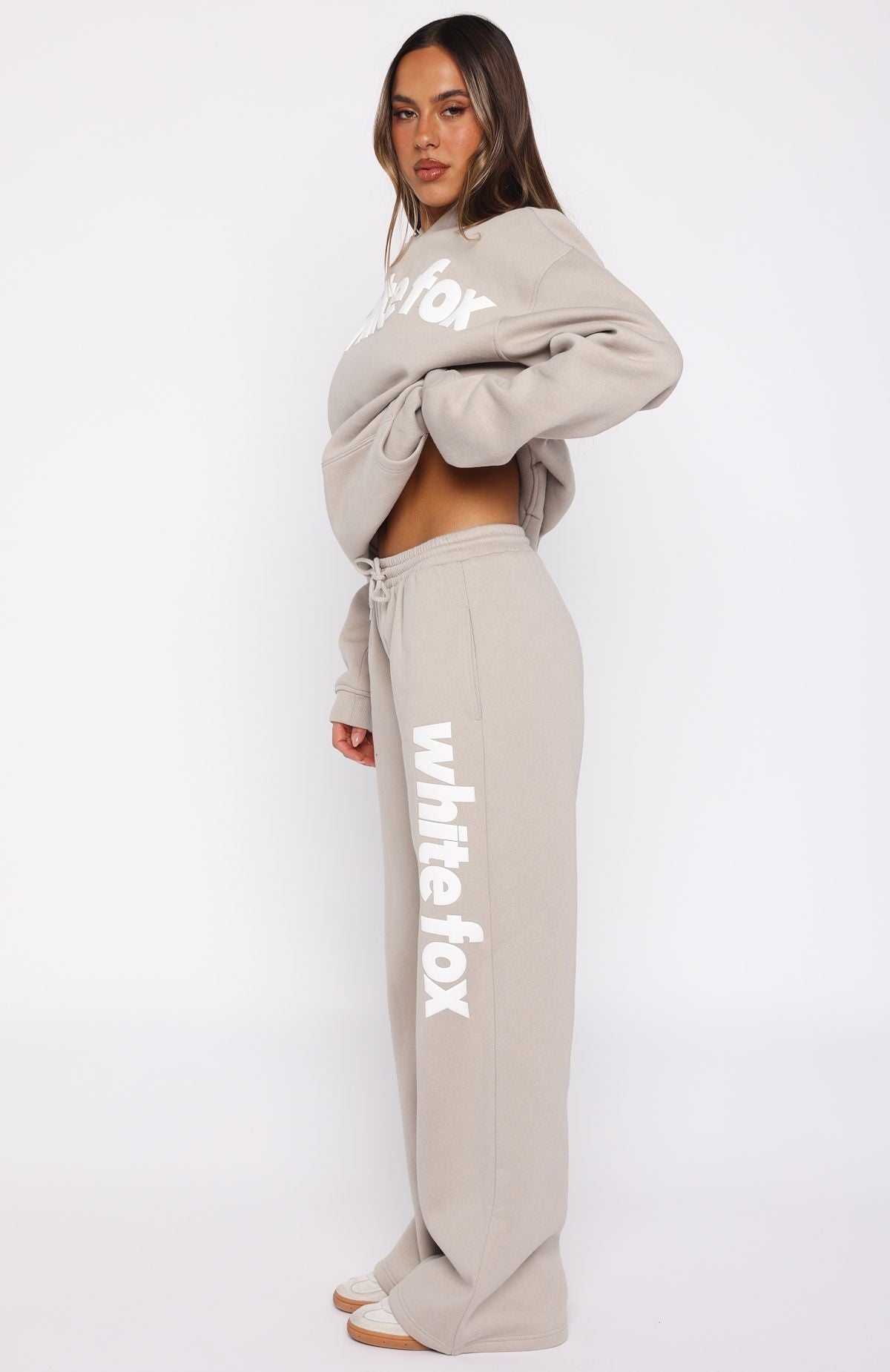 From The Archives Kenzie Wide Leg Sweatpants Moon - Image 3