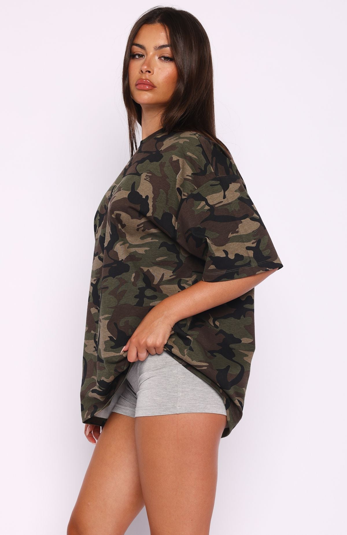 In Plain Sight Oversized Tee Green Camo - Image 3