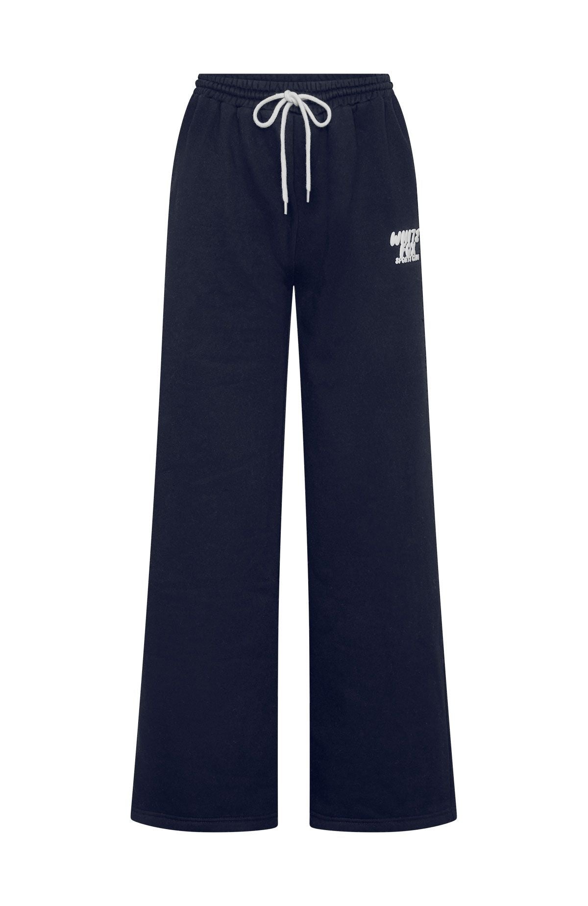 Club 14 Allie Wide Leg Sweatpants Navy - Image 6