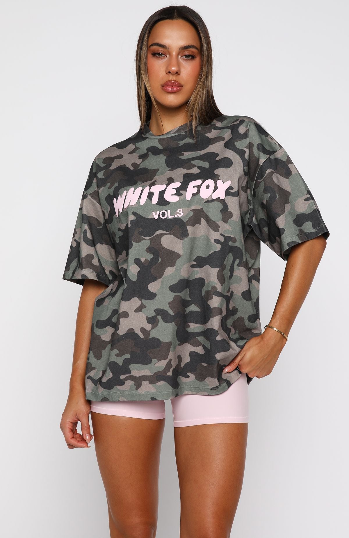 Offstage Printed Oversized Tee Washed Camo - Image 2