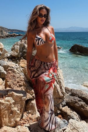 Luminous Maxi Skirt Savage Bloom