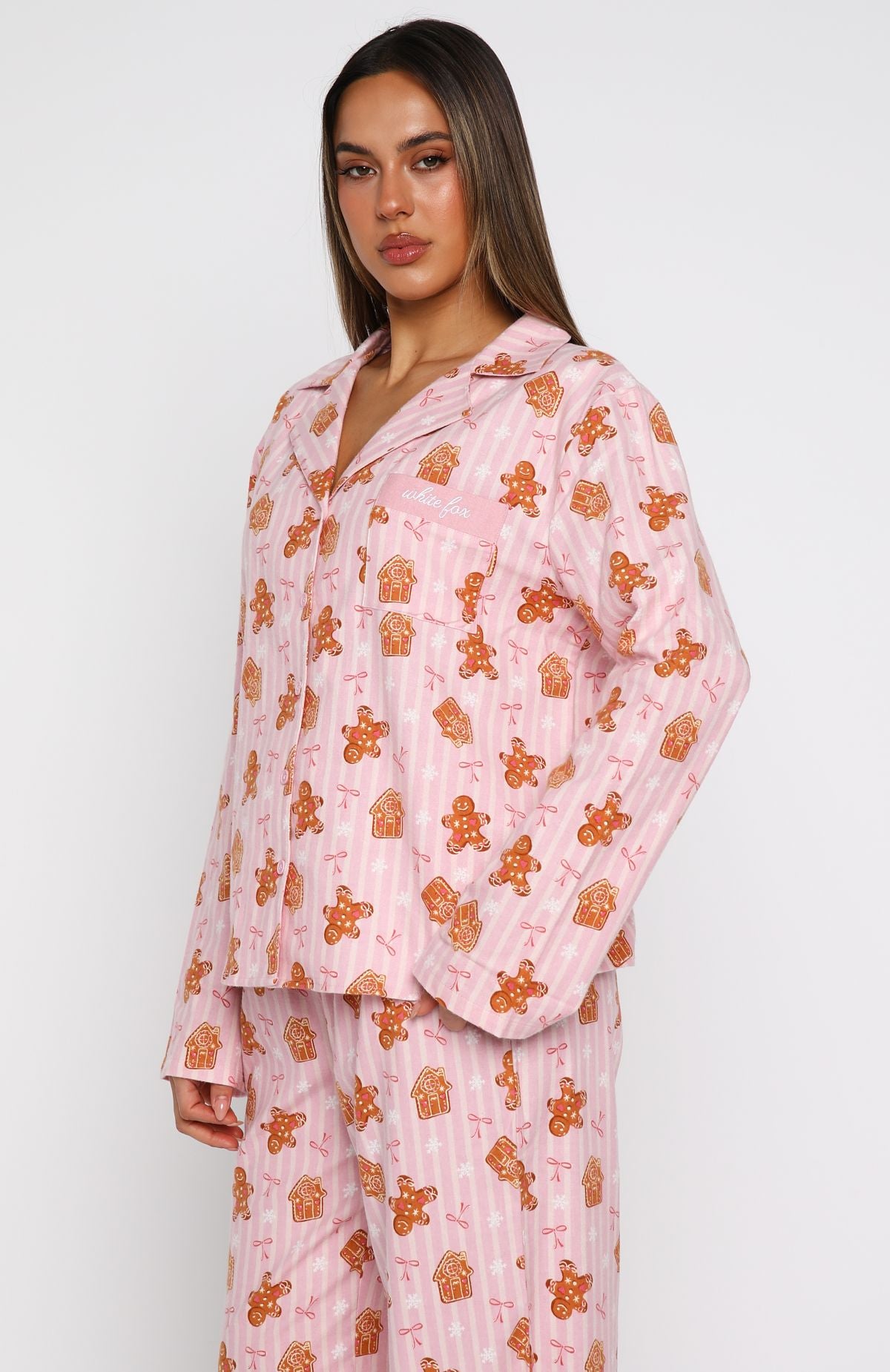 Dreamland Long Sleeve Pyjama Set Gingerbread Twist - Image 7