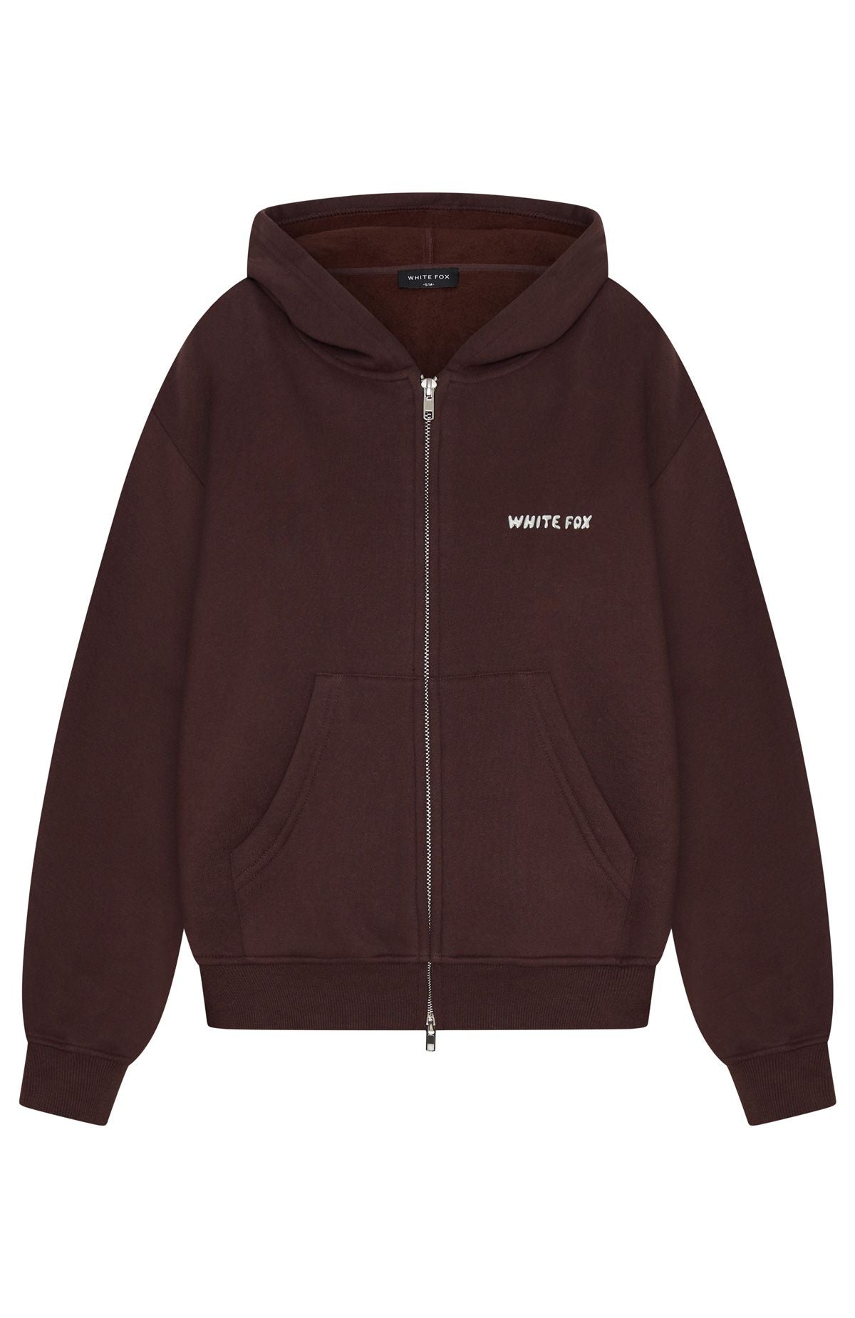 Test Drive Boxy Zip Front Hoodie Chocolate - Image 6