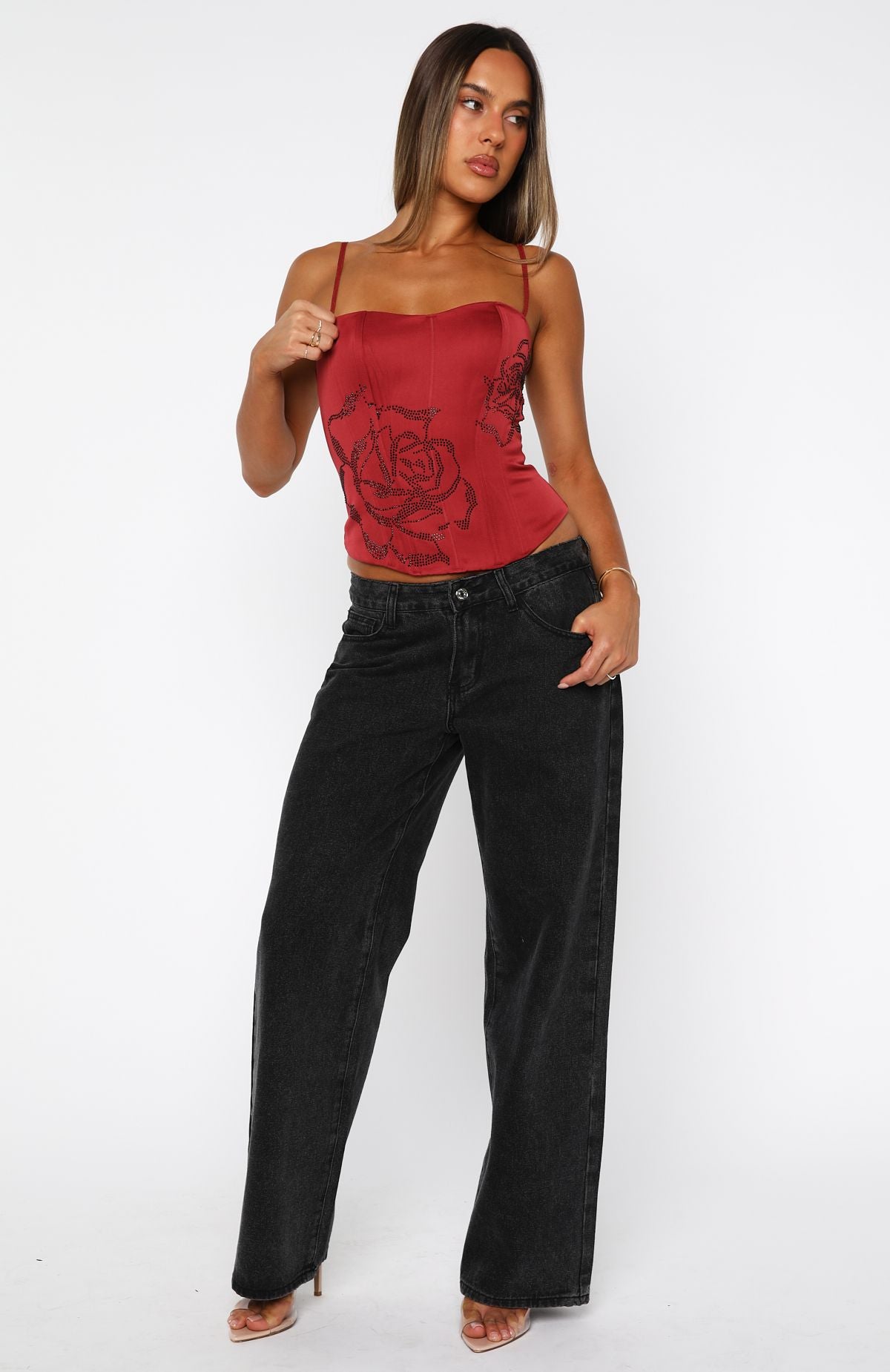 Miss You Always Bustier Ruby Red - Image 6