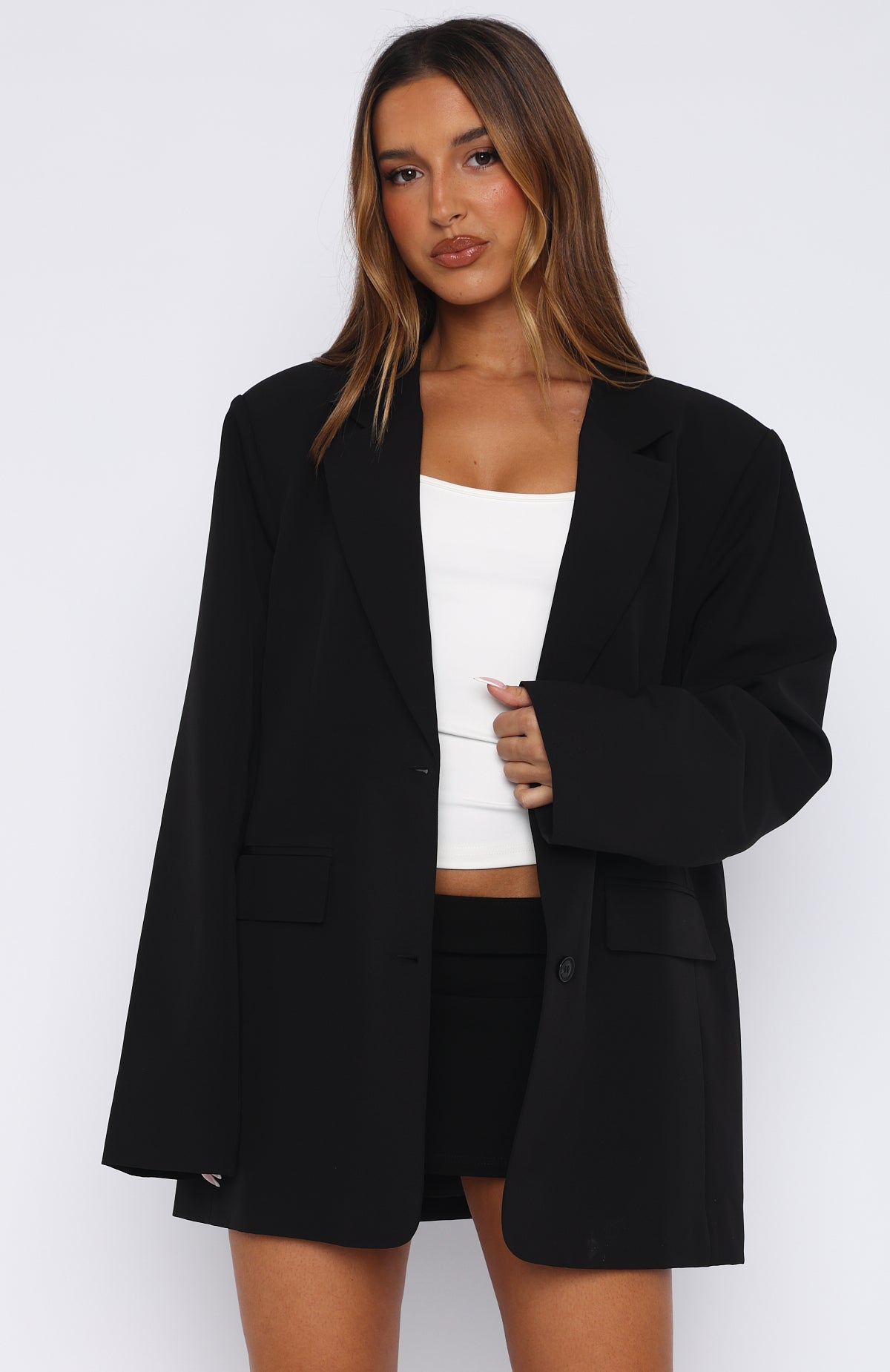 Catch Me Now Oversized Blazer Black - Image 2