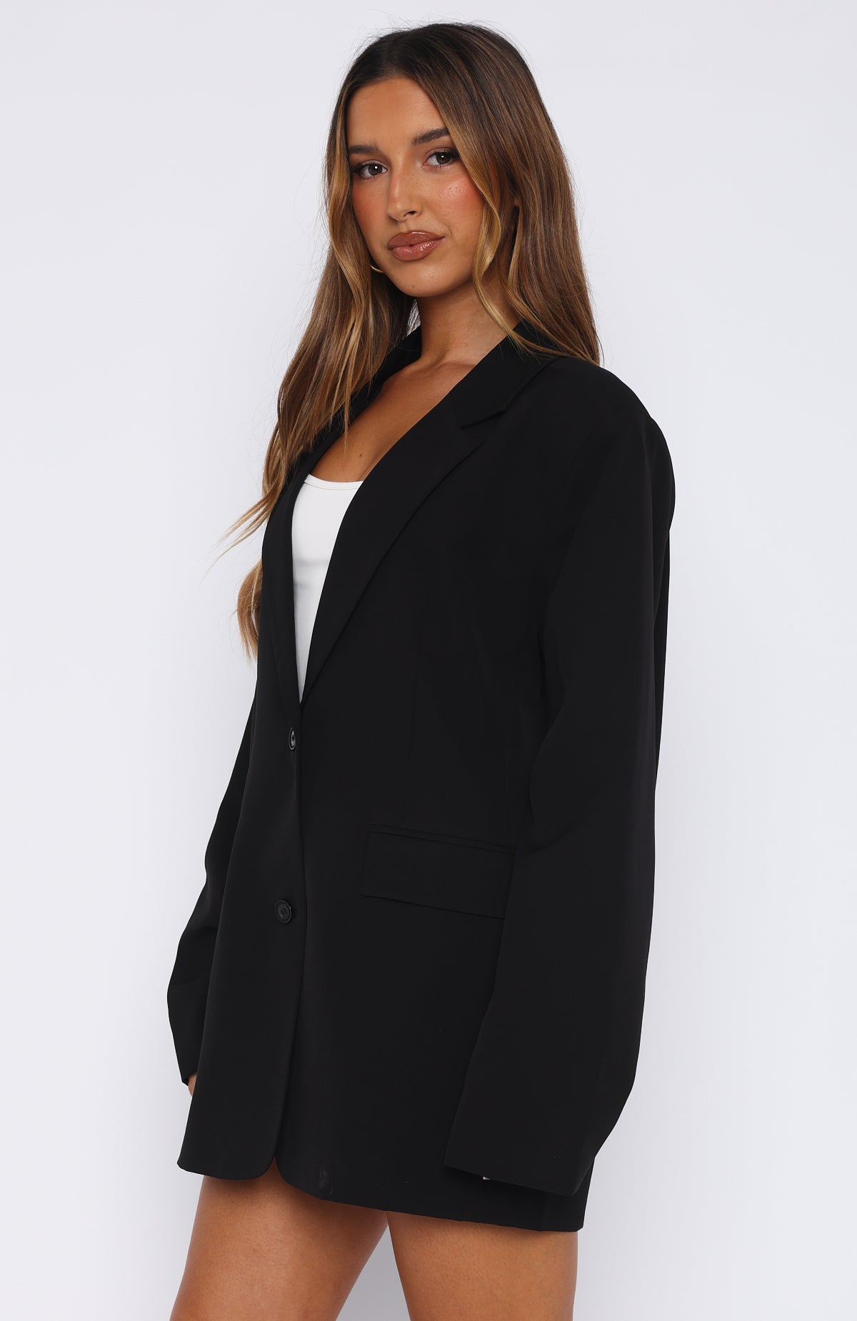 Catch Me Now Oversized Blazer Black - Image 3