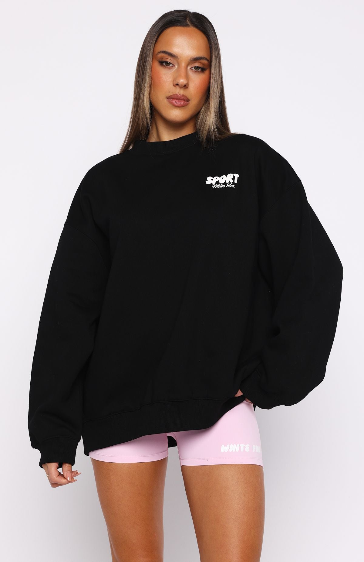 Club 14 Peyton Oversized Sweater Black - Image 2
