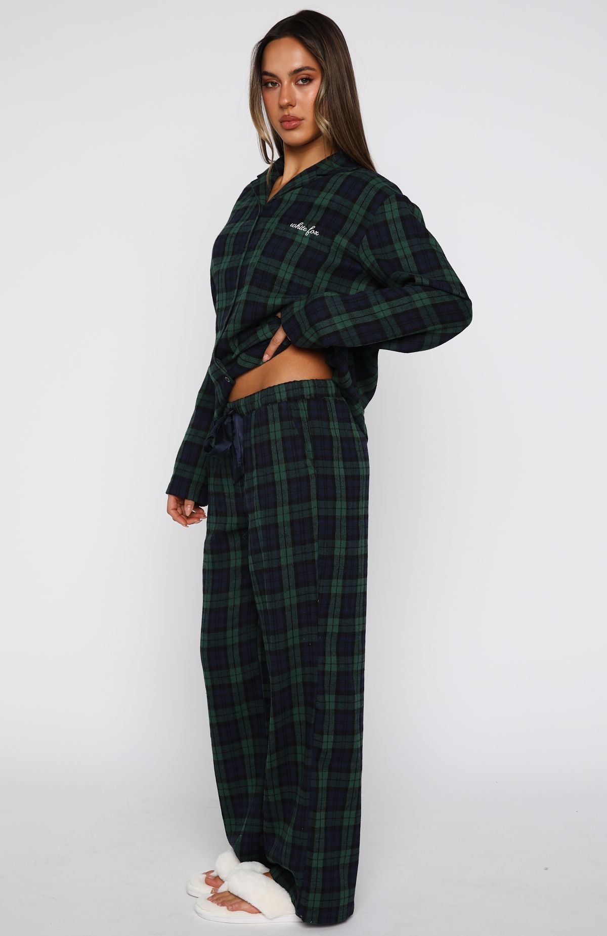 That Time Of Year Pyjama Pants Green/Navy - Image 3