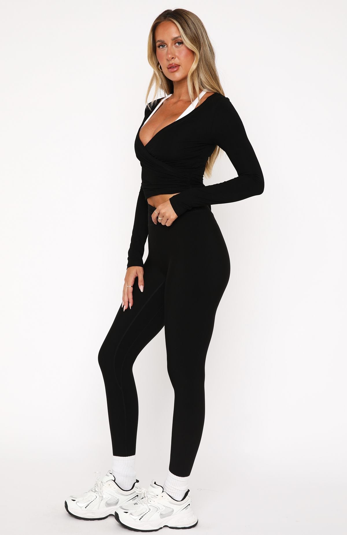Go Getter High Waisted Leggings Black - Image 4