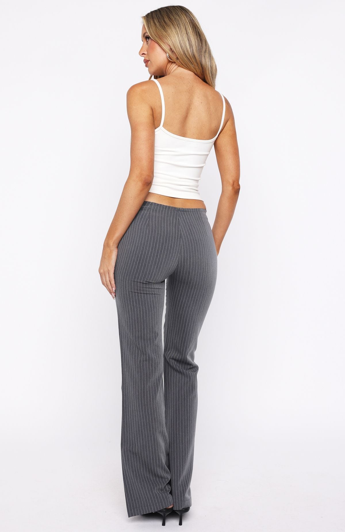 Getting You Close Pants Dark Grey Pinstripe - Image 4