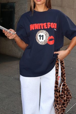 11th Street Concrete Jungle Oversized Tee Blueberry Twist