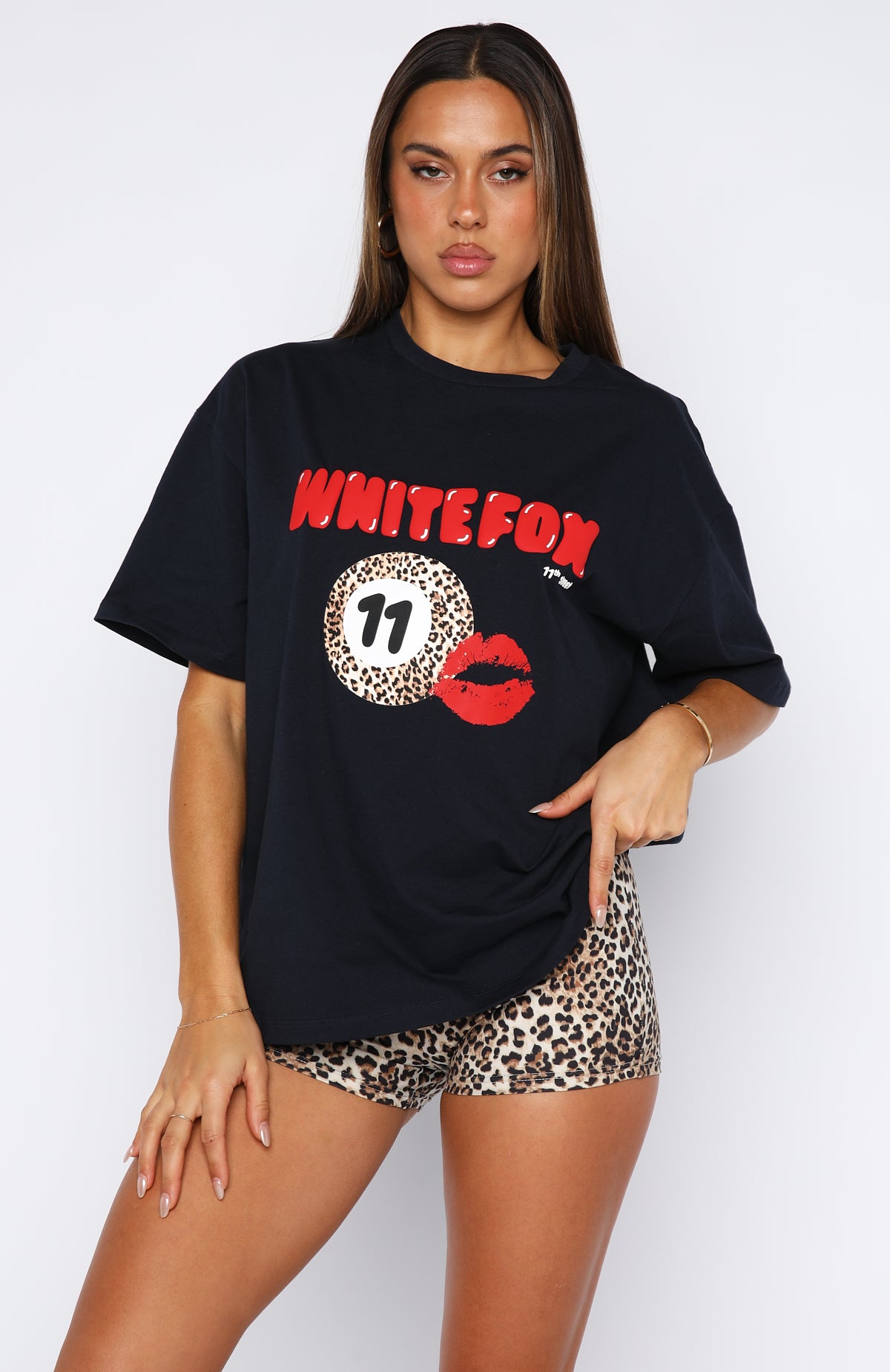 11th Street Concrete Jungle Oversized Tee Blueberry Twist - Image 2