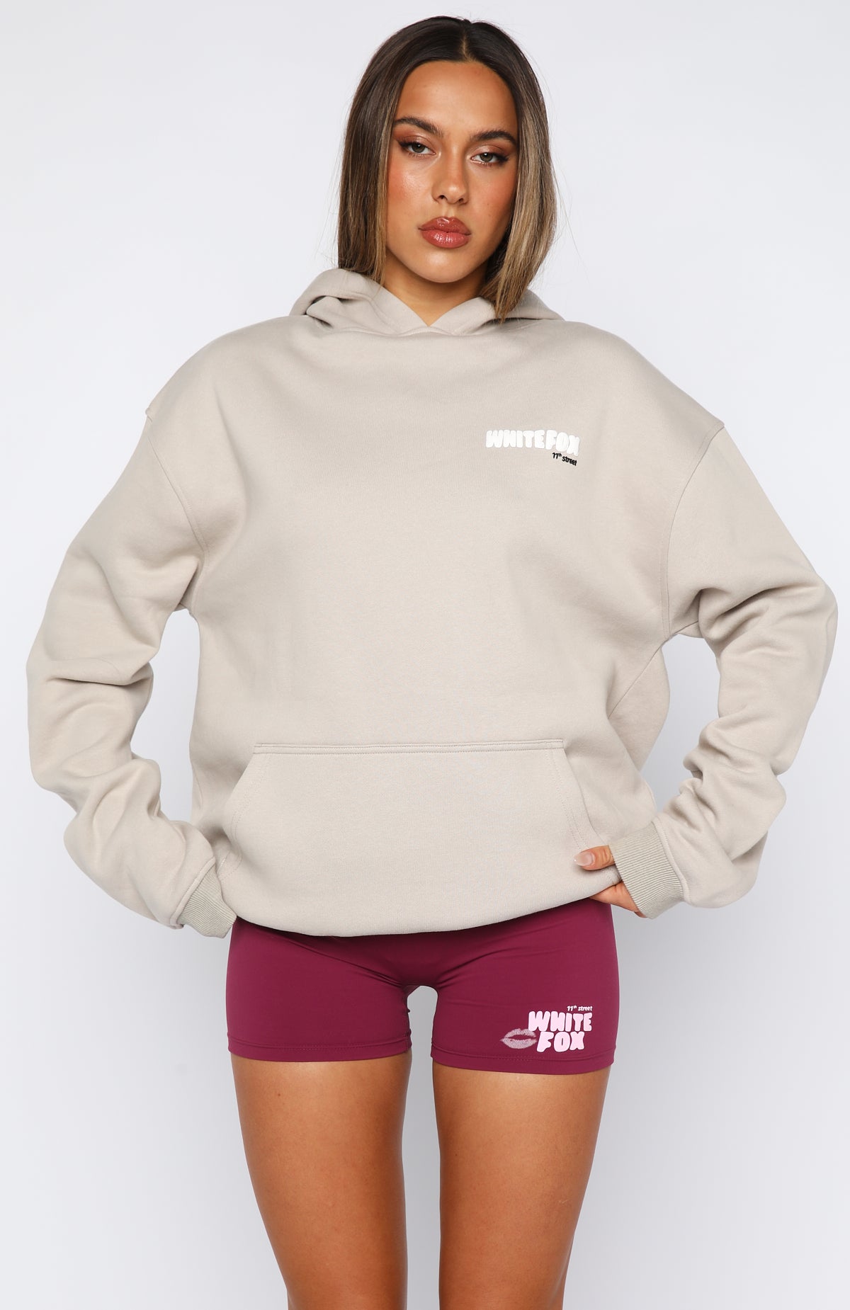 11th Street She's So Lucky Oversized Hoodie Moon Kiss - Image 2