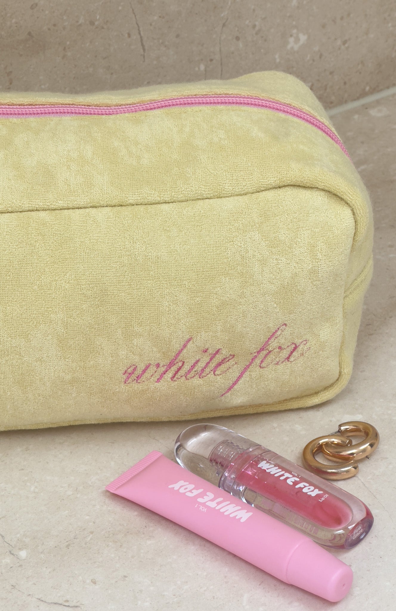 Lillian Cosmetic Bag Lemon - Image 2