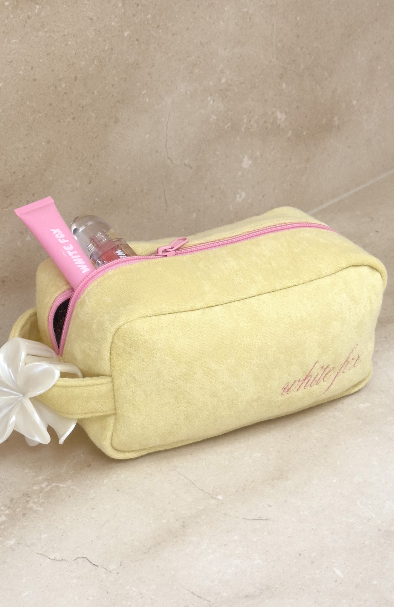 Lillian Cosmetic Bag Lemon
