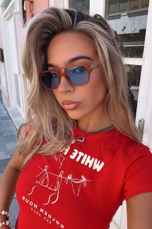 Abel Sunglasses Orange/Blue