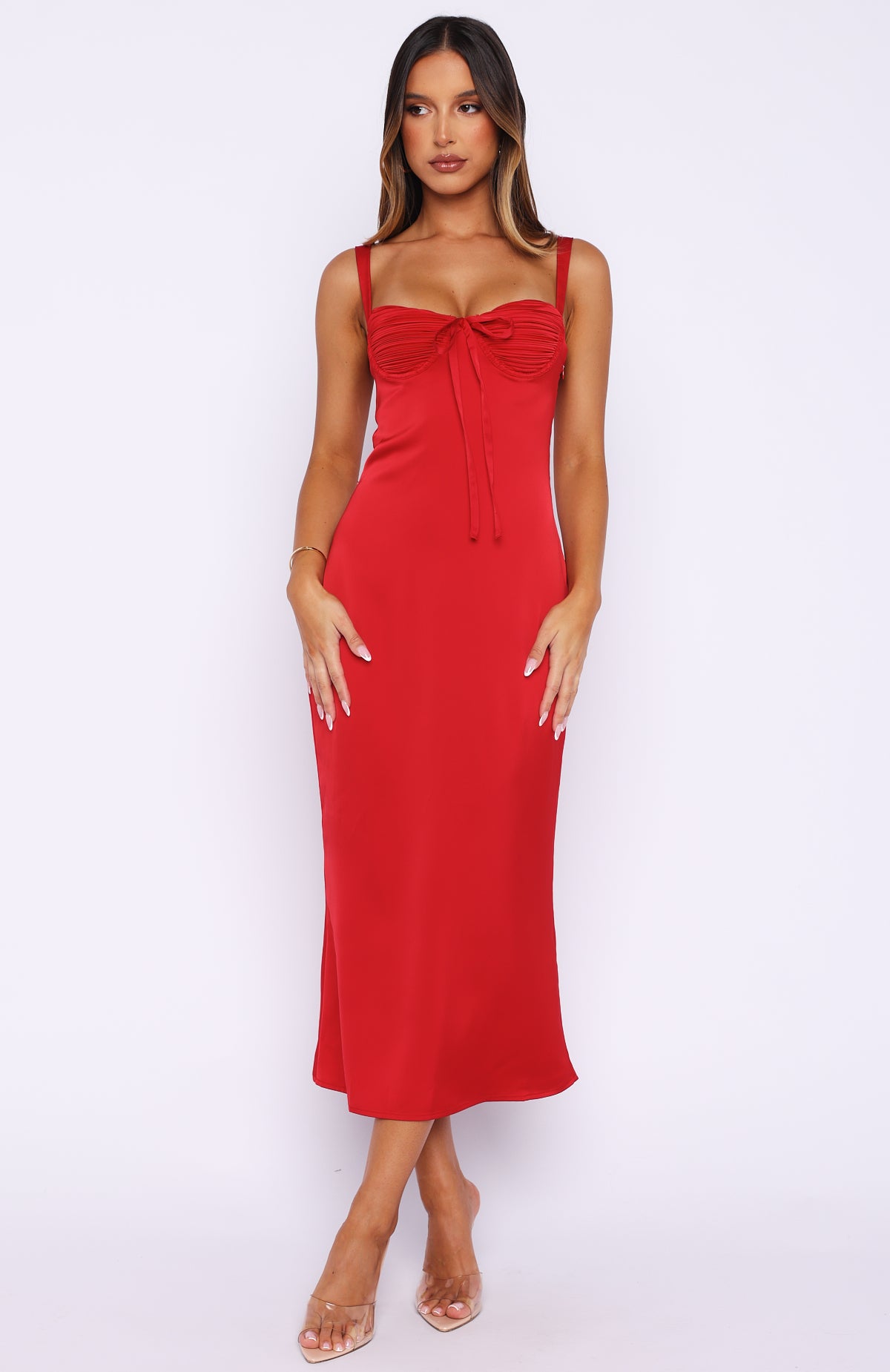 All Yours Midi Dress Red - Image 2