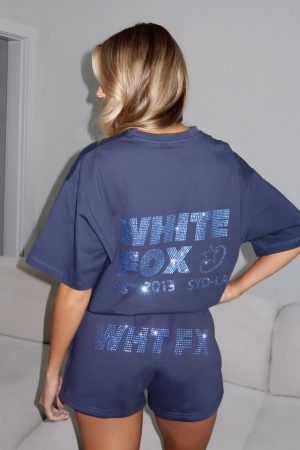 Always Shining Oversized Tee Navy