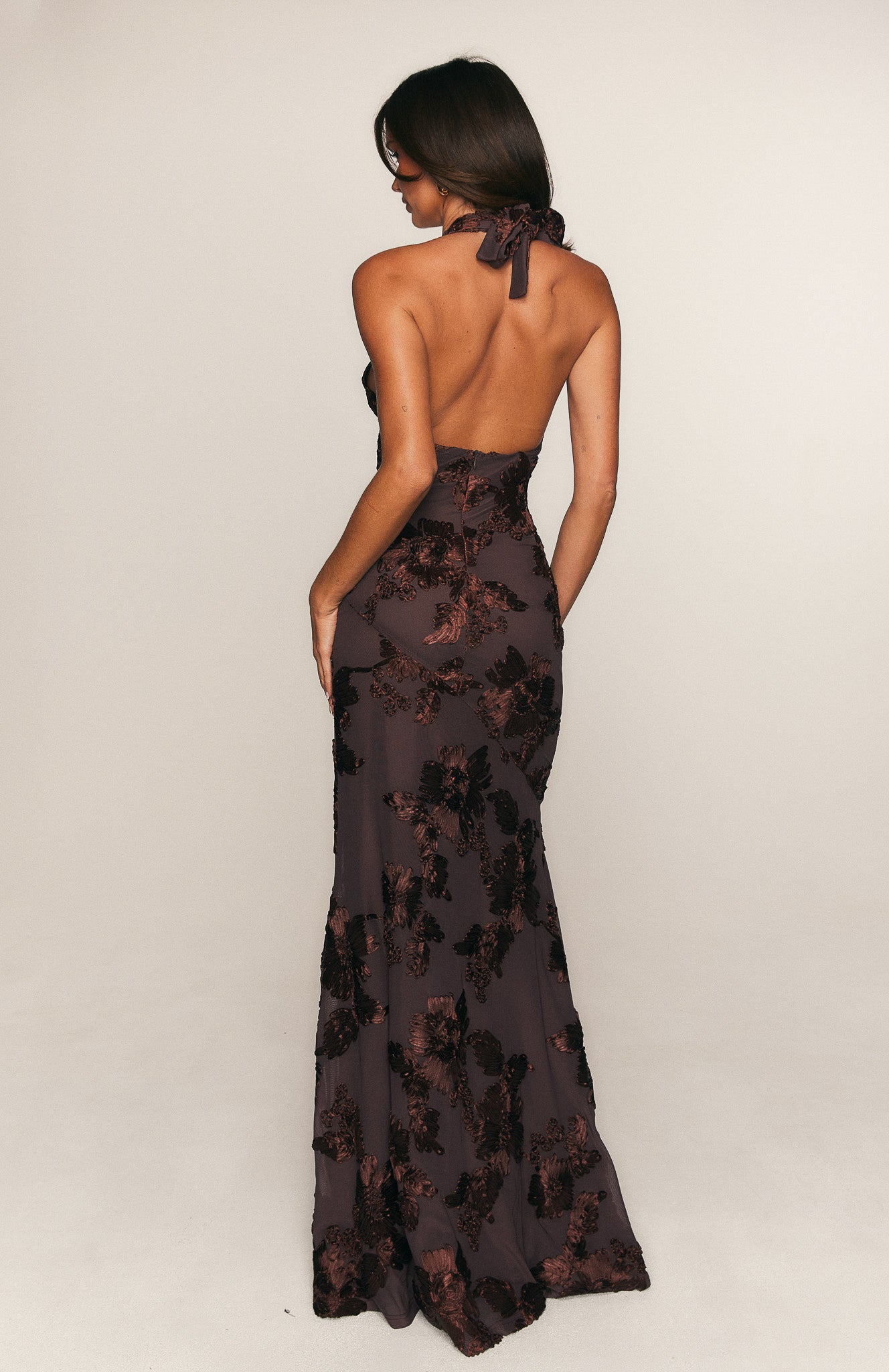 Always Yours Maxi Dress Chocolate - Image 3