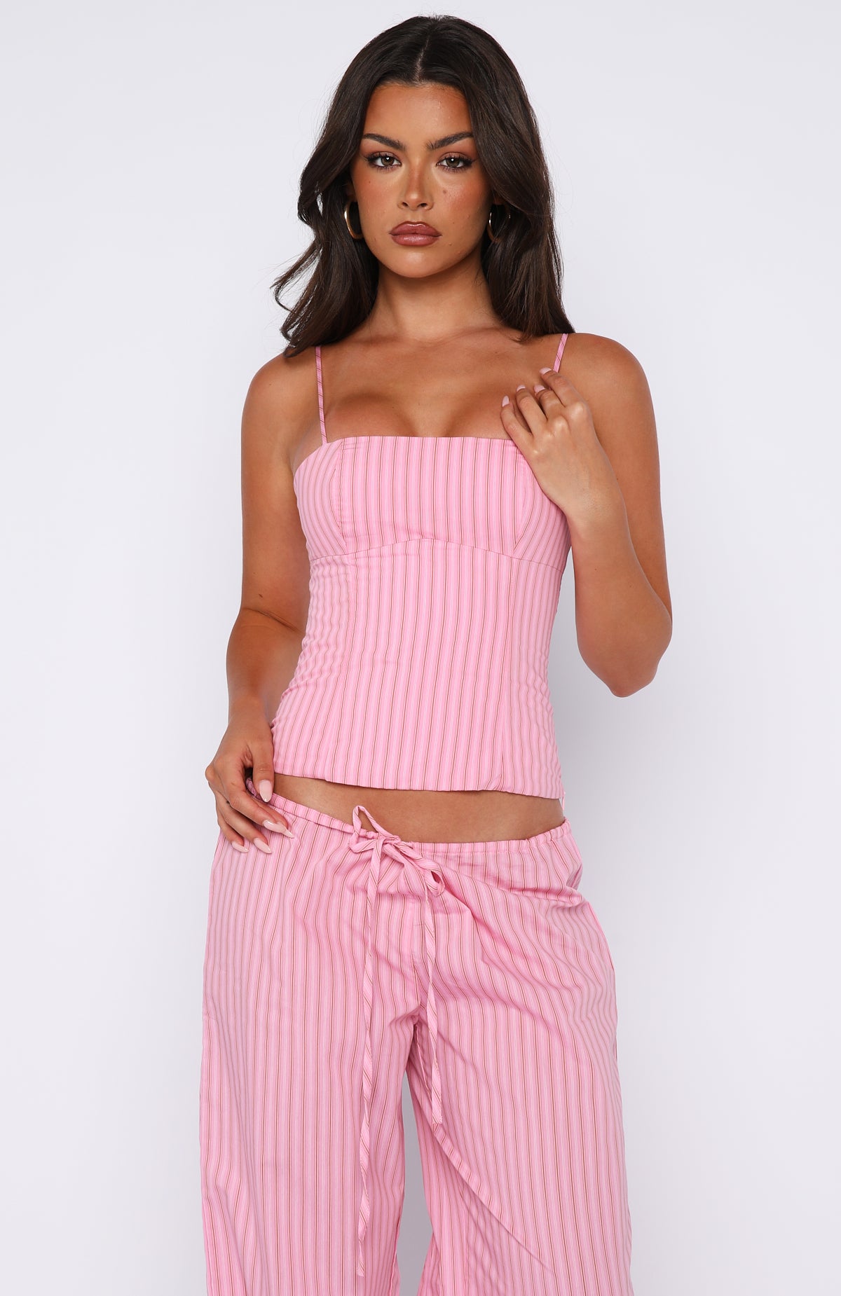 Born To Glow Bustier Pink Stripe - Image 2